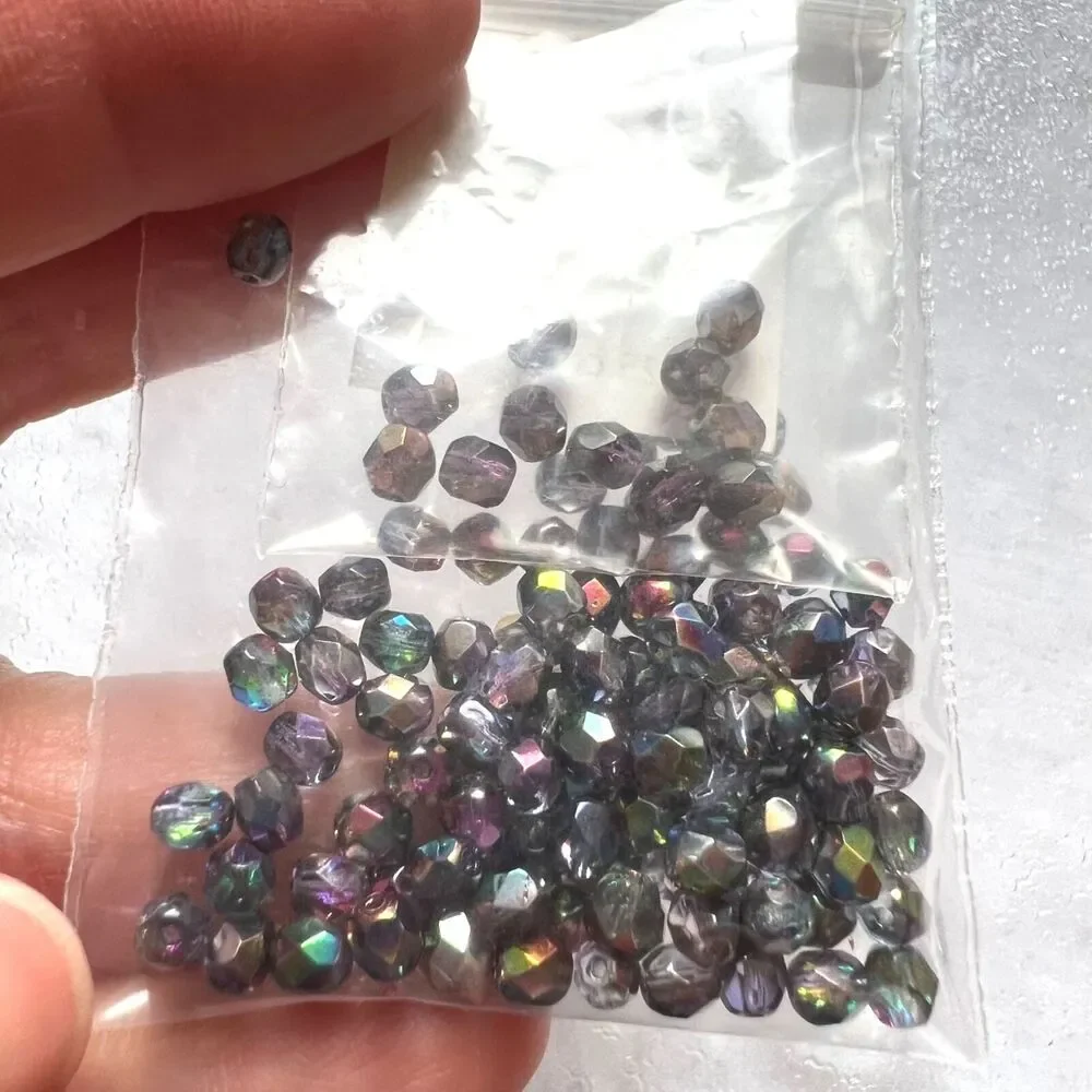 Red Panda Beads Beading Jewelry Making Lot Blue Silver